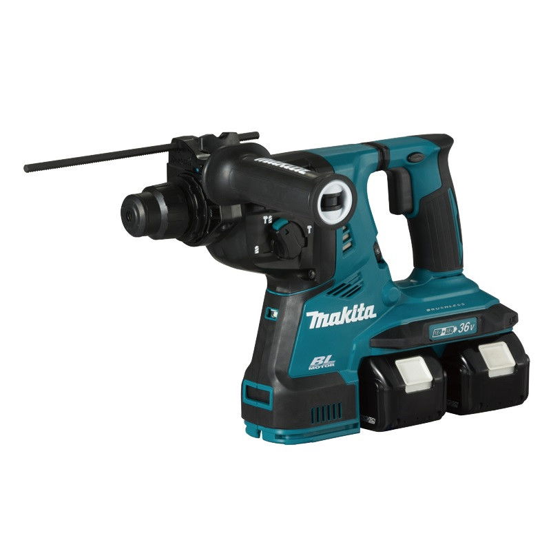 Makita DHR280PT2J szénkefe nélküli akkumulátoros SDS-plus fúró-vésőkalapács (2 x 5.0 Ah Li-ion akkuval, kofferben) + cseretokmány termék fő termékképe