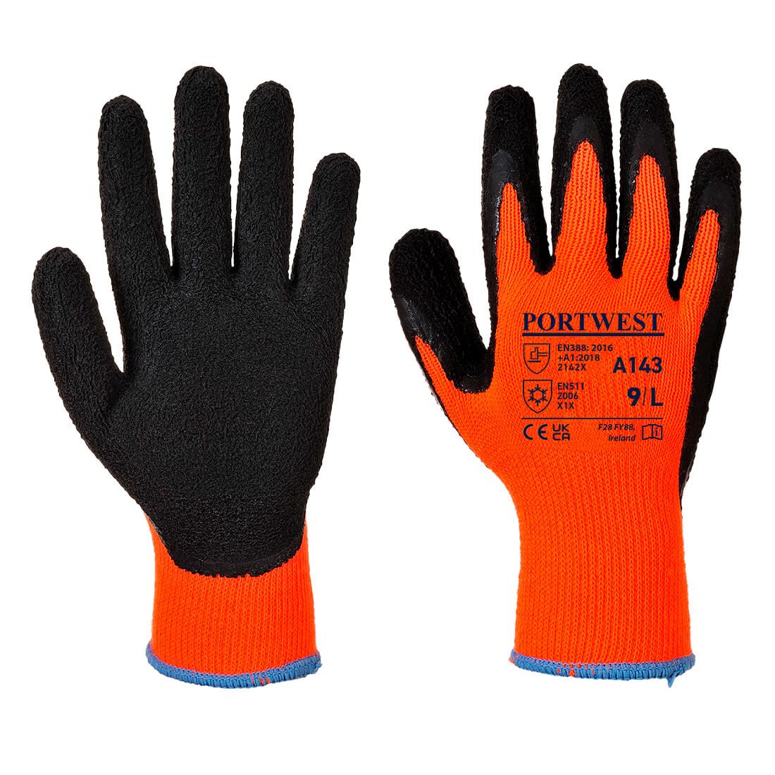 Portwest A143 - Thermal Soft Grip kesztyű, narancs/fekete termék fő termékképe